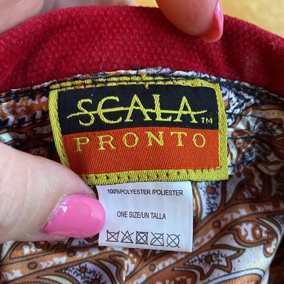 Scala Gatsby style red hat pre-owned condition - Picture 7 of 9